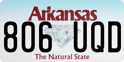 AR license plate 806UQD
