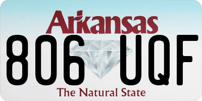AR license plate 806UQF