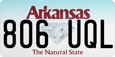 AR license plate 806UQL