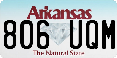 AR license plate 806UQM