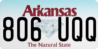 AR license plate 806UQQ