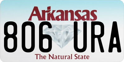 AR license plate 806URA