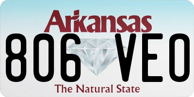 AR license plate 806VEO