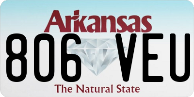 AR license plate 806VEU