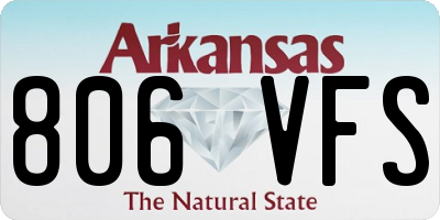 AR license plate 806VFS