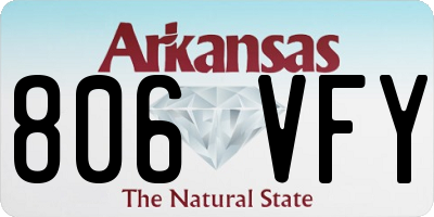 AR license plate 806VFY