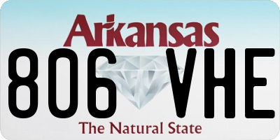 AR license plate 806VHE
