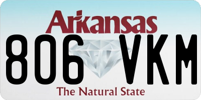 AR license plate 806VKM