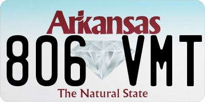 AR license plate 806VMT