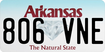 AR license plate 806VNE