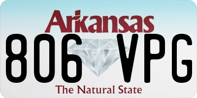 AR license plate 806VPG