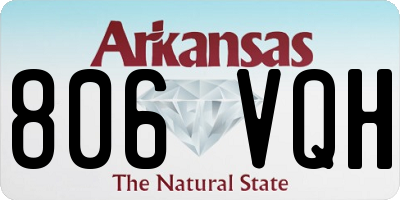 AR license plate 806VQH