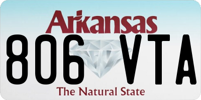 AR license plate 806VTA
