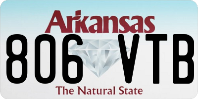 AR license plate 806VTB
