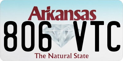 AR license plate 806VTC