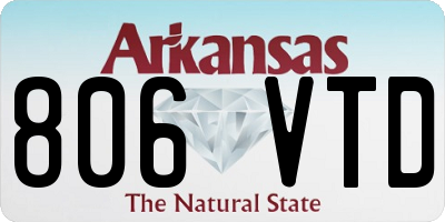 AR license plate 806VTD