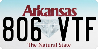 AR license plate 806VTF