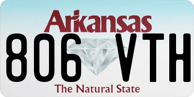 AR license plate 806VTH