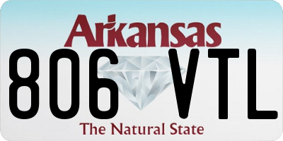 AR license plate 806VTL
