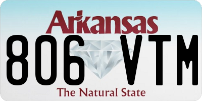 AR license plate 806VTM