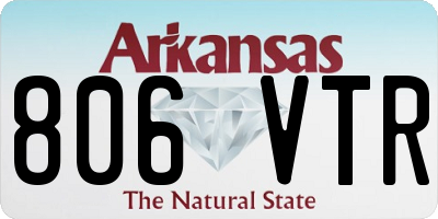 AR license plate 806VTR