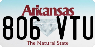 AR license plate 806VTU