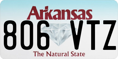 AR license plate 806VTZ