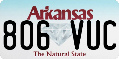 AR license plate 806VUC