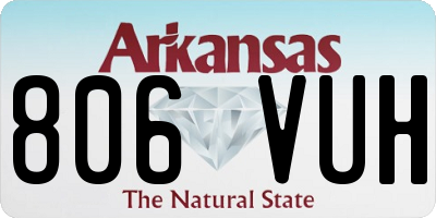 AR license plate 806VUH