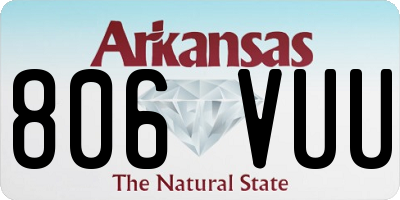 AR license plate 806VUU