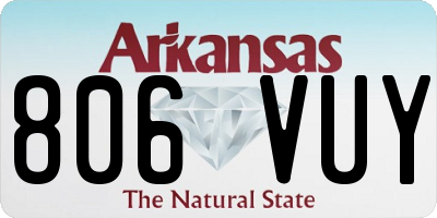 AR license plate 806VUY