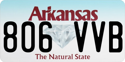AR license plate 806VVB