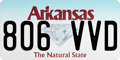 AR license plate 806VVD