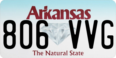 AR license plate 806VVG
