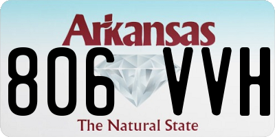 AR license plate 806VVH
