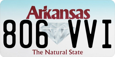 AR license plate 806VVI