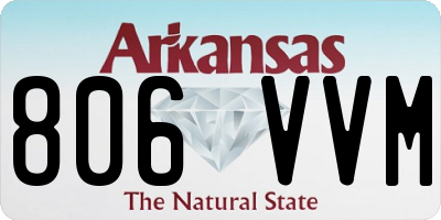 AR license plate 806VVM
