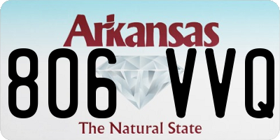 AR license plate 806VVQ