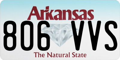 AR license plate 806VVS