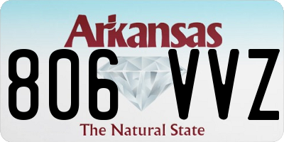 AR license plate 806VVZ