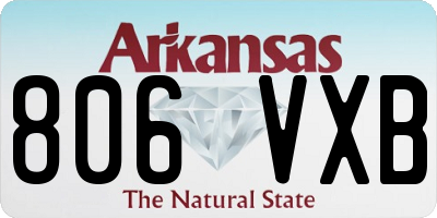 AR license plate 806VXB
