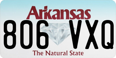 AR license plate 806VXQ