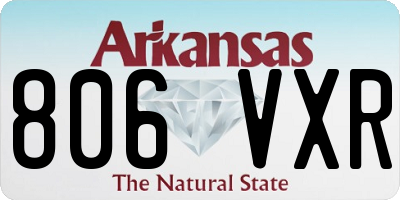 AR license plate 806VXR