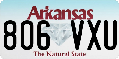 AR license plate 806VXU