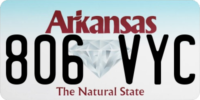 AR license plate 806VYC