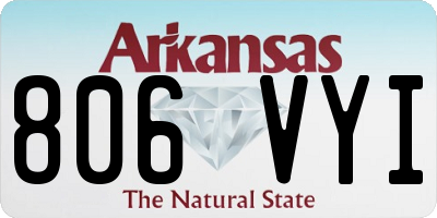AR license plate 806VYI
