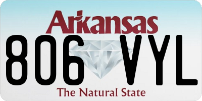 AR license plate 806VYL