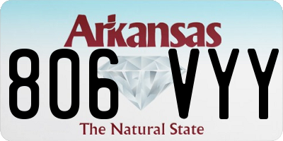 AR license plate 806VYY