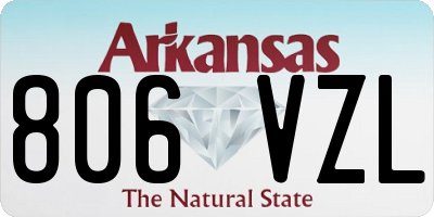 AR license plate 806VZL