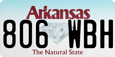 AR license plate 806WBH